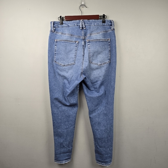 GOOD AMERICAN Good Legs Crop Skinny Denim Jean Pants High Rise Blue Womens Sz 15 - Picture 5 of 13